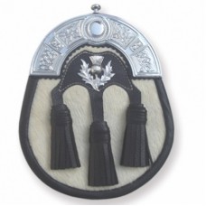 Full Dress Sporrans Thistle Badge Celtic Cantle on Top chain straps included.